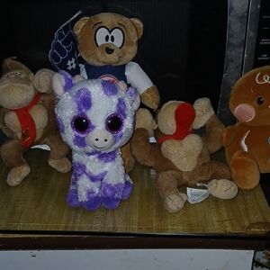 Adorable Purple and White Stuffed Animal Toy